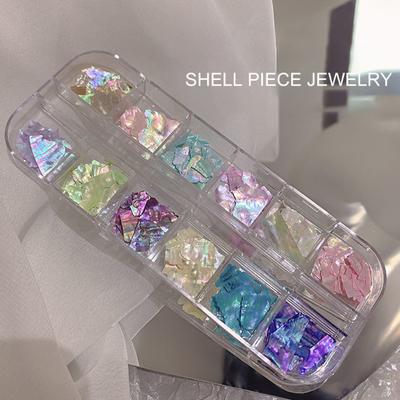 Nail Art Decor Diverse Styles Beautiful Irregular Shape 3D Gradient Broken Nail Shell Nail Art Shell