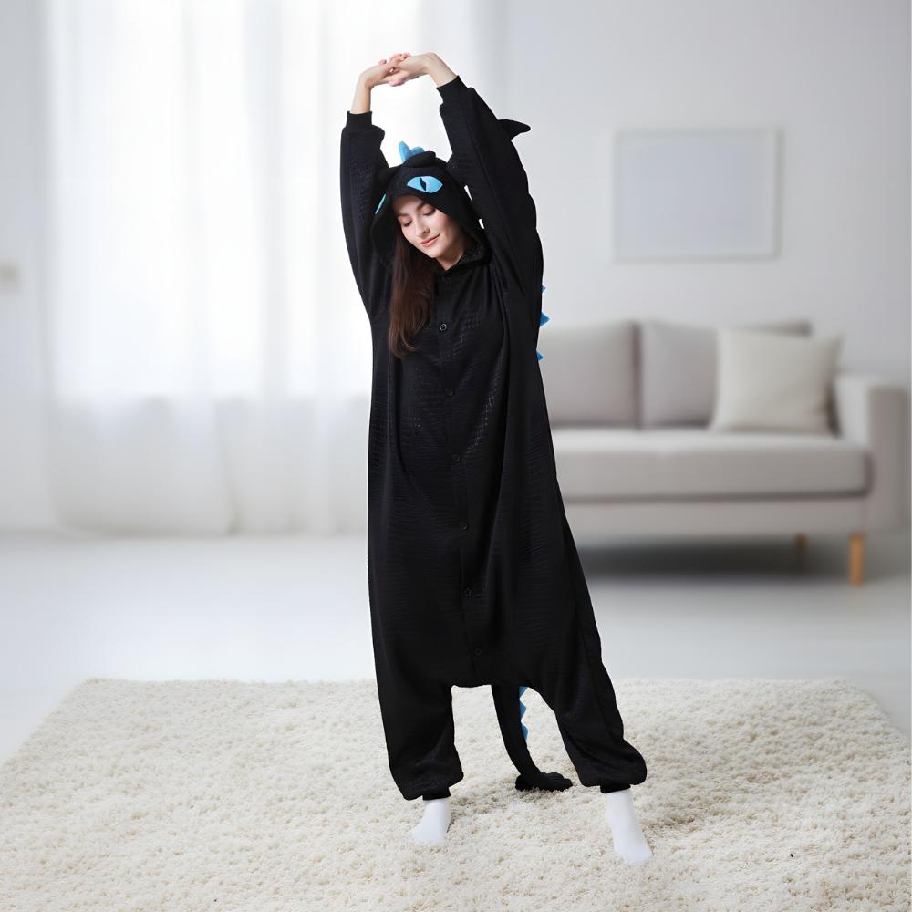 Pijama Mono Kigurumi Disfraz Bocón Azul Xl: 175 - 185Cm