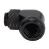 Water Cooling Fitting 360 Degree Rotating Computer WaterCooled AntiDropping Hard Tube Connector(Black )