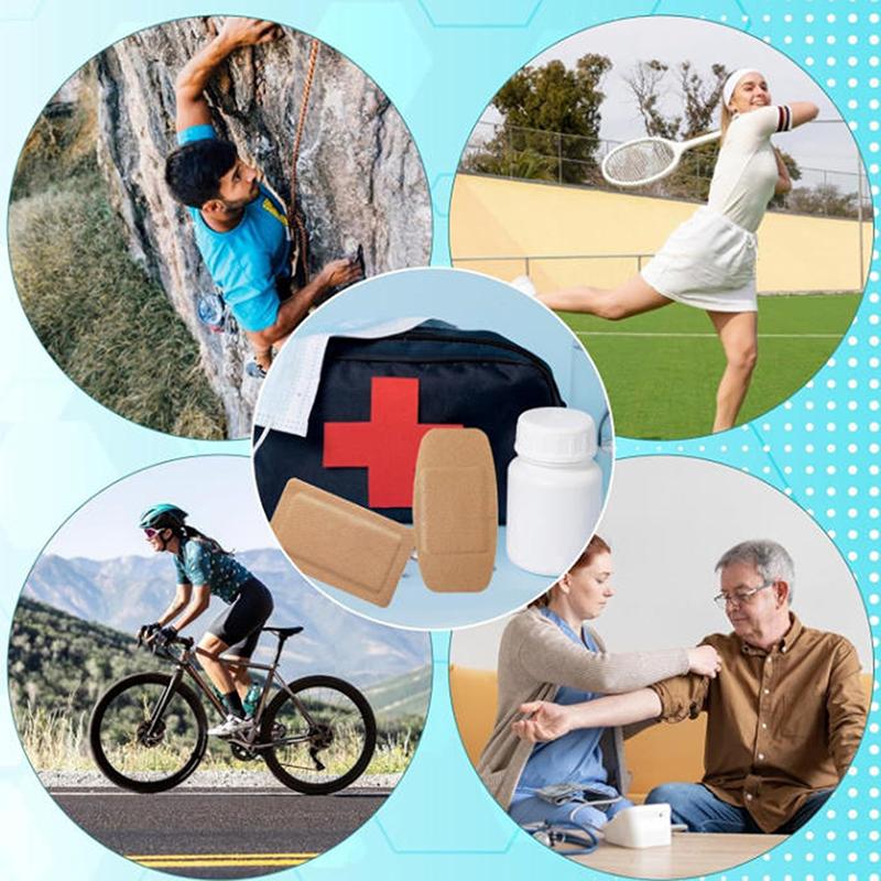 5Pcs Large Size Elastic Non-Woven Medical Adhesive Wound Dressing Band Aid Large Wound First Aid Skin Care Tools
