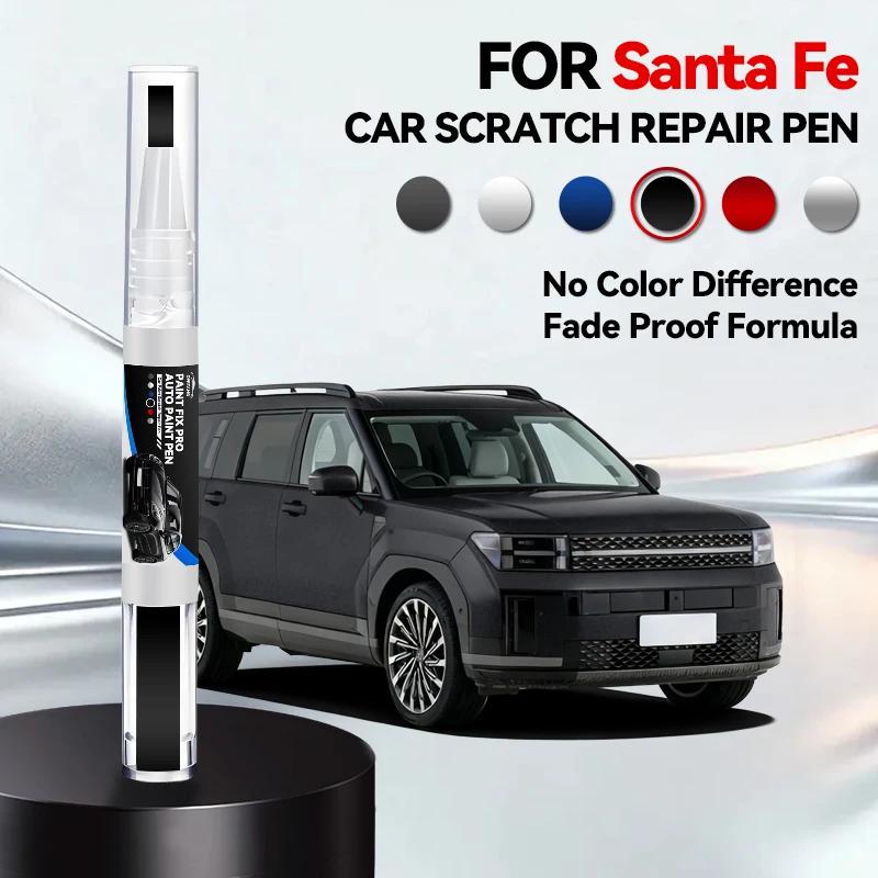 Car Dedicated For Hyundai Santa Fe 2000-2025 SM CM DM TM Paint Repair Pen Touch Up Scratch Remover DIY Auto Accessories Black Wh