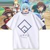 KonoSuba Gods Blessing On This Wonderful World T Shirt Akuxisi Teach Same Tshirt Harajuku Cartoon Unisex Women Cotton Tee Tops