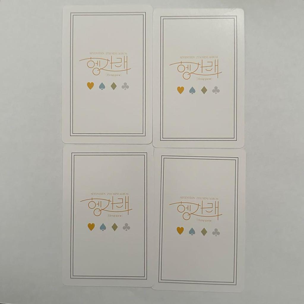 [USED] SEVENTEEN HMV Bonus Trading Cards Mingyu 4-Piece Set