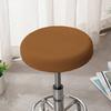 Solid Color Round Chair Cover Thickened Stool Cushion Cover Soft Bar Stool Cover