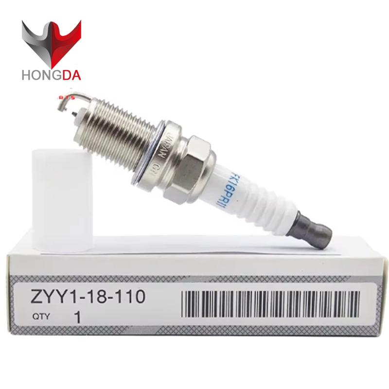 HONGDA New Iridium Spark Plug ZYY1-18-110 FK16PR11 For Mazda 2 1.3L 1.5L Mazda 3 1.6L ZYY1 18 110 FK16PR-11 ZYY118110