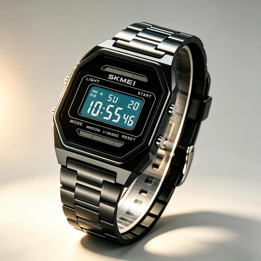Men's Digital Watch SKMEI Solar Chronograph LED Backlight 2640