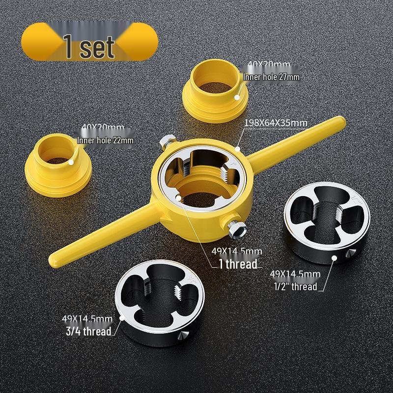 6-Piece PPR Water Pipe Threading Die Set for Plastic Pipes