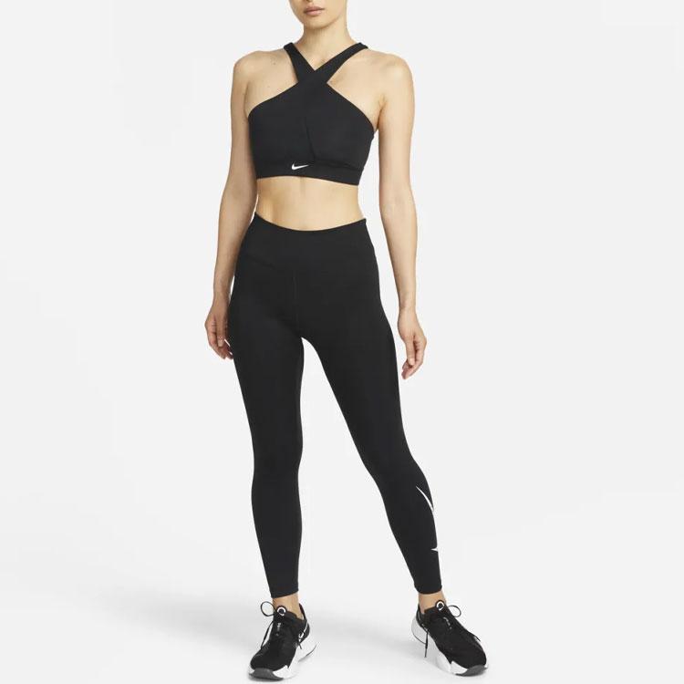 Nike Solid Logo Cross Sports Bra Women underwear Black DO6892-010