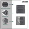 Grille d'aération - KOTARBAU - 165x165 mm - Laquée - Moustiquaire - Résistante à la corrosion