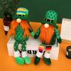 St. Patrick's Day Faceless Doll with Green Leaf Long Legs