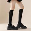 1 Pair Loose Socks Solid Color Women Retro Tube Socks Japanese Style Long Socks Autumn Winter