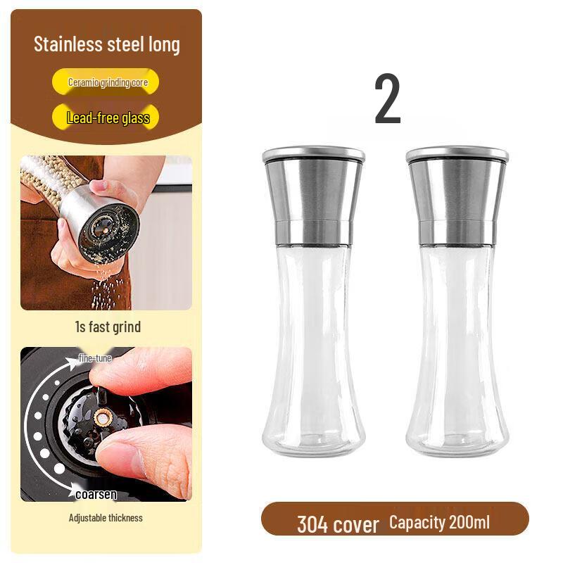 Qiwei Stainless Steel Manual Pepper Grinder