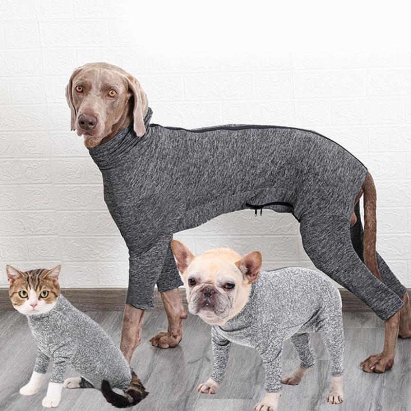 Surgery Recovery Bodysuit for Dogs Prevent Shedding Anxiety Calming Dogs Clothes Onepiece Jumpsuit for Male Female Puppy