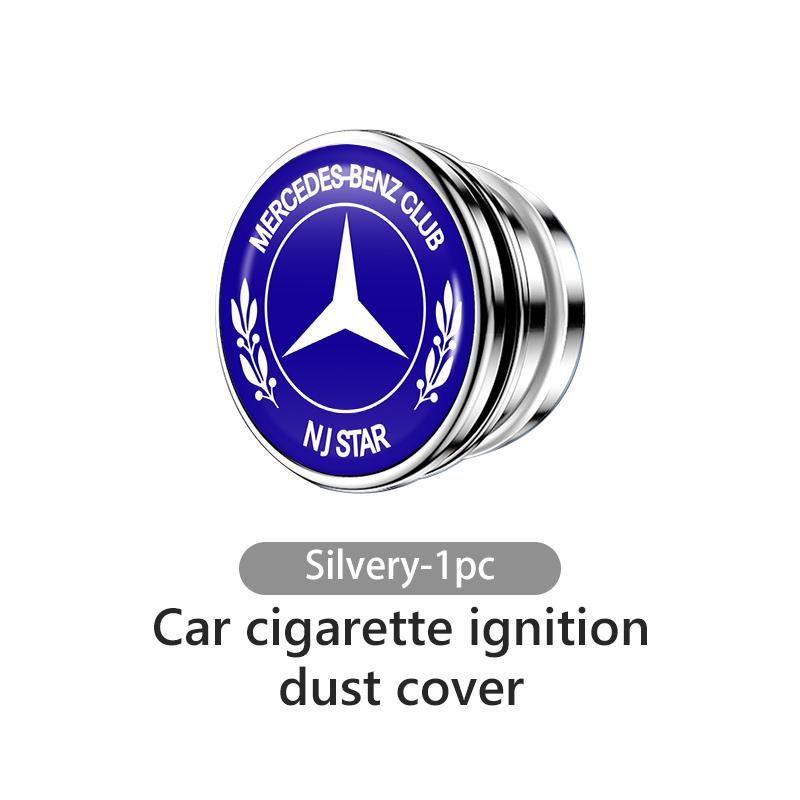BENZ Car Alloy Cigarette Lighter Plug Cover Dust Protection Cap For Mercedes Benz W202 W212 W126 W140 W168 W177 CLS GLE GLC GLS CLA DV1