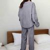 Women's Plush Fleece Lounge Pajama Set Soft Warm Casual Sleepwear Two Piece Long Sleeve Top and Pants Comfortable Fit