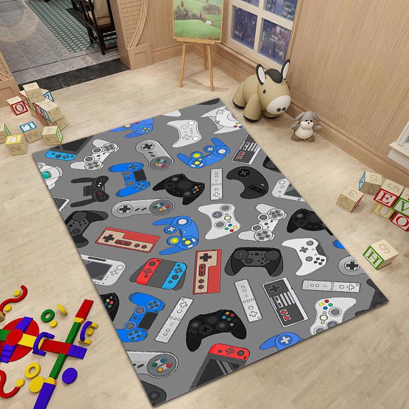 Patroon voor Gamer Controller voor Woonkamer Jongenskamer Grote Vloermat Kunstprint Huisgang Kinder Tapijt Decoratie Huis