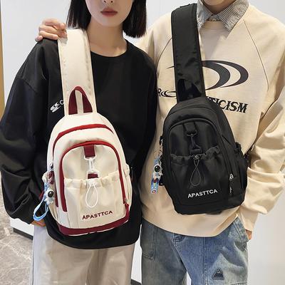 Bolsa de peito, bolsa de ombro feminina, mochila masculina para passeios ao ar livre