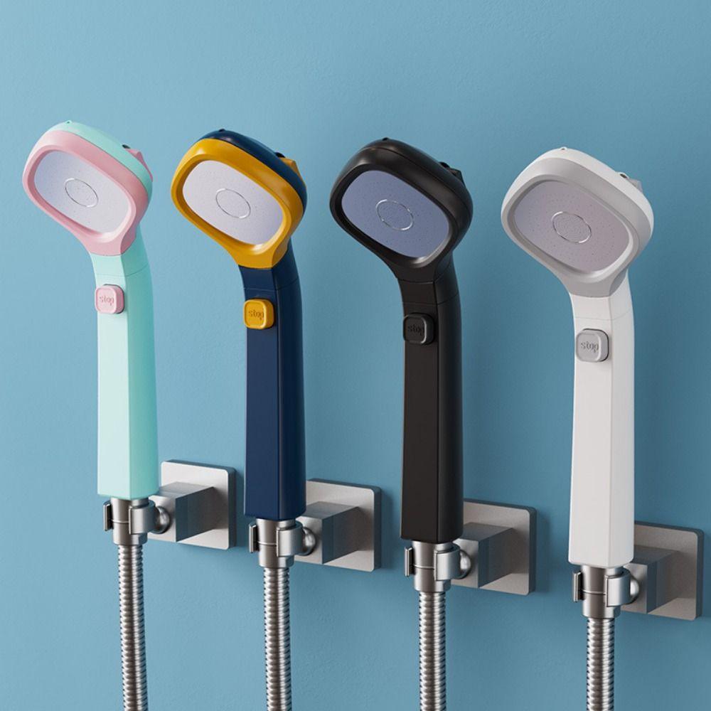 Wassersparender, verstellbarer Duschkopf mit Ein-Tasten-Stopp-Wassersprüher und 4 Modi für den Haushalt