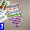 3PCS/Set New Fashion Letter Printed Cotton Women Underwear Breathable Comfort Sexy Lingerie Low Waist Seamless Female Intimates