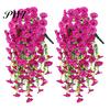 Easy-care Artificial Flowers 2 Pcs Hanging Petunia UV Resistant Faux Year-round Decorations Reusable Simulated Petunias for Outdoors Festive