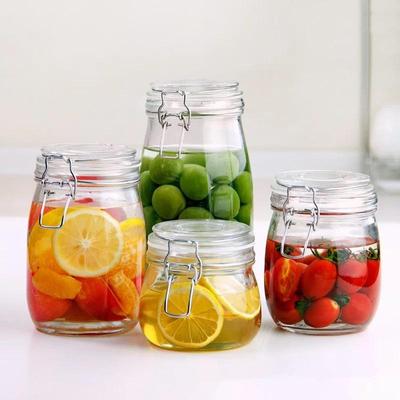 Food-Grade Glass Storage Jar for Nuts, Grains, Wine, Tea, and Honey