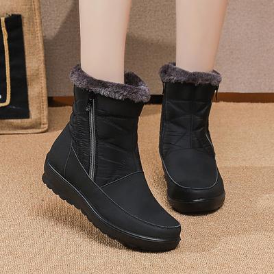Winter Schneestiefel Damen Plus Samt Anti-Rutsch Warm Wasserdicht Kurze Stiefel Lässige Version Große Größe Baumwollschuhe Damen