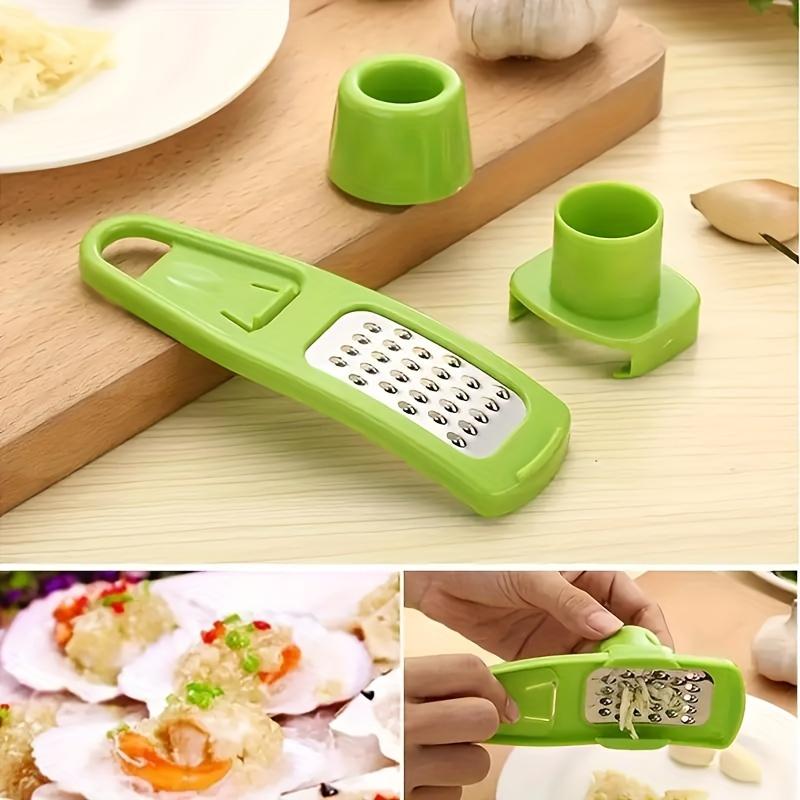 1pc Multifunction Stainless Steel Pressing Garlic Slicer Cutter Shredder Kitchen Tool Easy To Install and Use Easy To Cut Clean and Wash