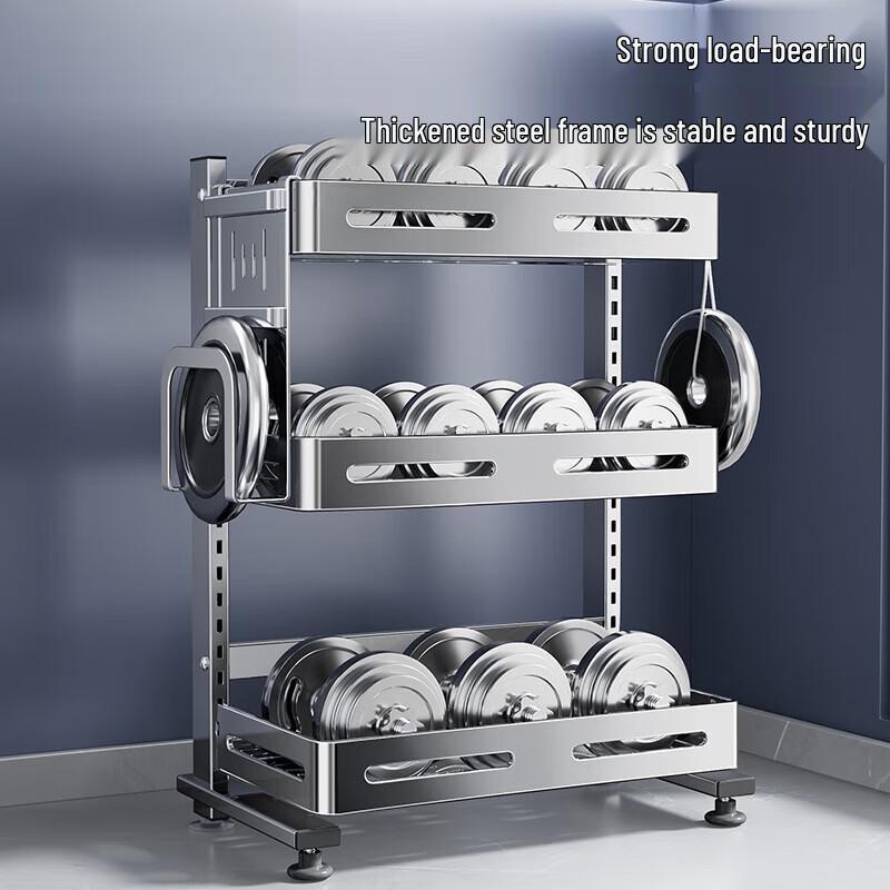 3-Tier Countertop Spice Rack with Knife & Chopstick Holder