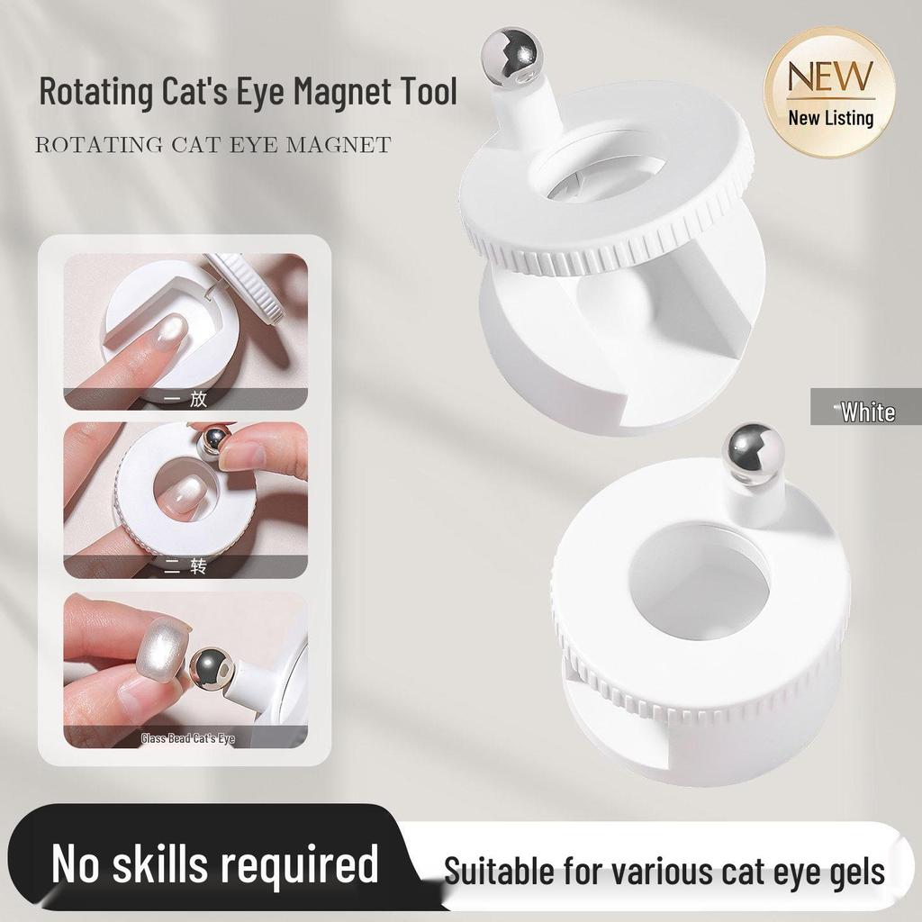 Magnete Triplo Occhio di Gatto: Strumento Magnetico per Unghie Cilindrico, Forte e Grande