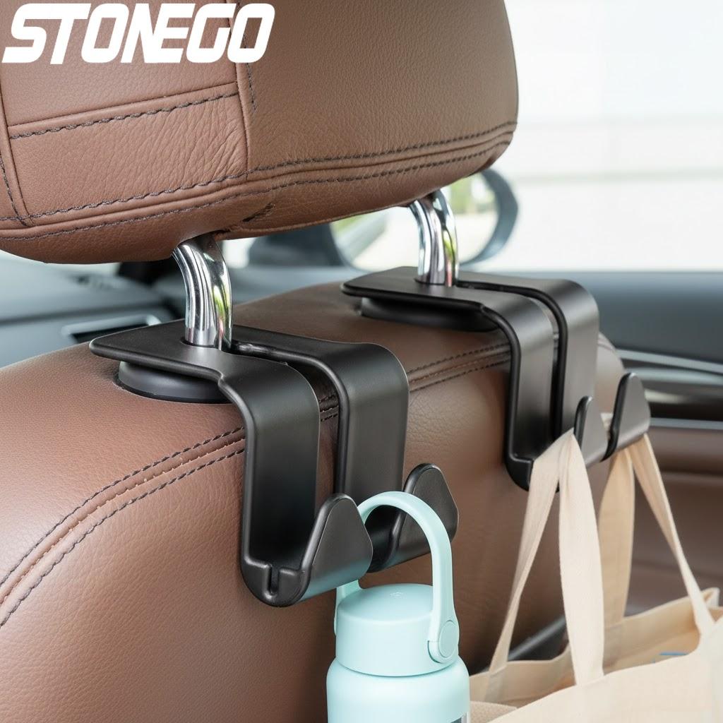 Car Back Seat Hook Organizer for Groceries Handbags Umbrellas Vehicle Accessories Storage Hanger for Rear Headrest