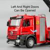 1:32 Fire Water Tanker Ladder Truck Alloy Spraying Vehicle Diecast Models Toys Car Doors Opened Sound Light Cars For Kid's Gifts