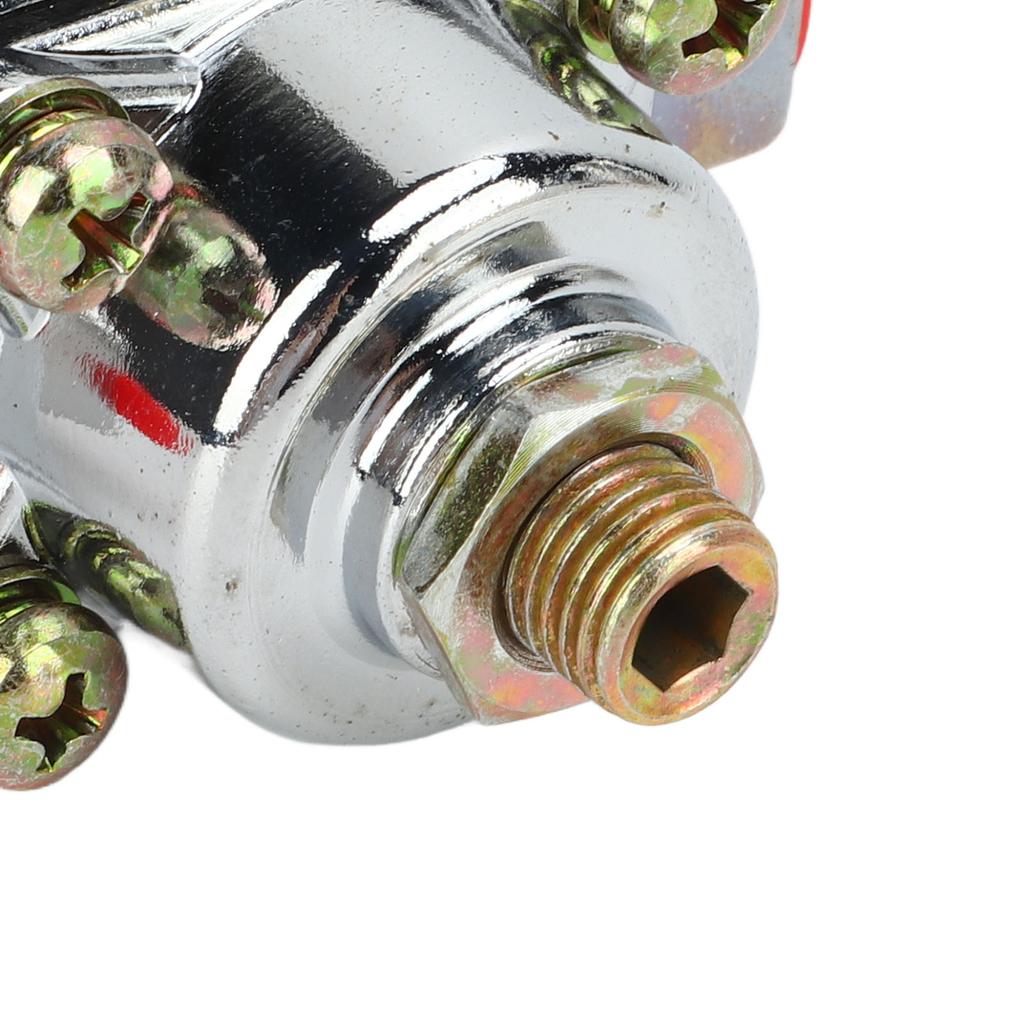 Carburetor Fuel Pressure Regulator 4‑1/2 To 9 Psi 3/8in NPT Port Zinc Alloy 12‑803 for Holley