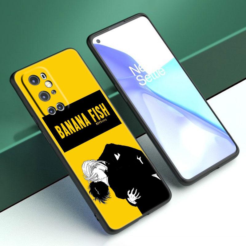 Husa de telefon din silicon Banana Fish Anime pentru OnePlus 10T 10R 9RT 8T 7T Pro Nord 2 N10 N100 N200 CE2 Lite 2T ACE 5G Husa neagra