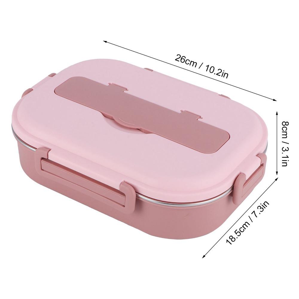 Includes Soup Bowl Portable Bento Box 4-Compartment Food Storage Container For Adults