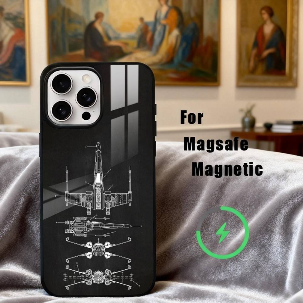 

A-Aircraft H-Helicopter A-Airplane Phone Case For iPhone17,16,15,14,13,12,11 Plus,Pro Max Magnetic For Magsafe Wireless Charging iPhone16