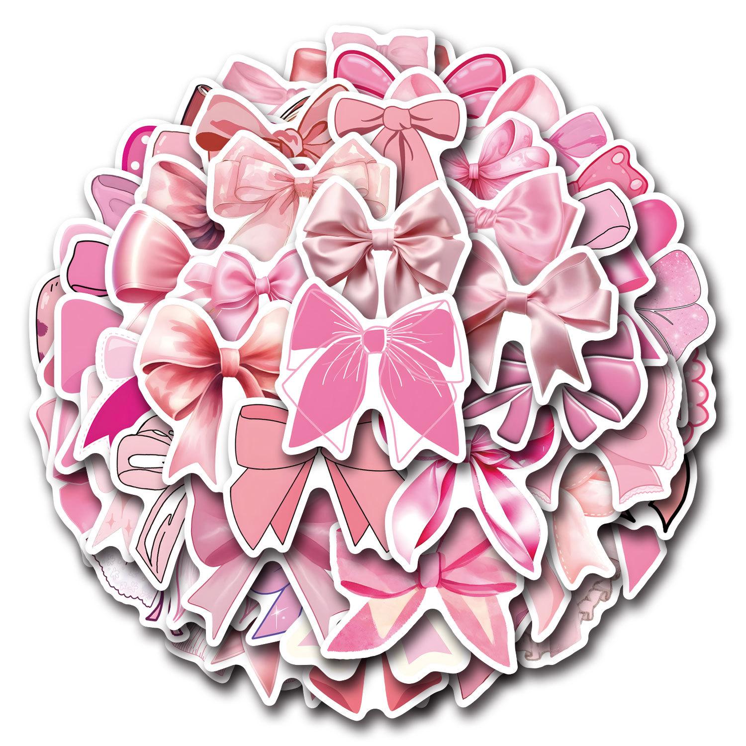 

55 Новых Кокетливых Бантов Граффити Наклеек Чемодан Мобильный Телефон Кавайные Наклейки