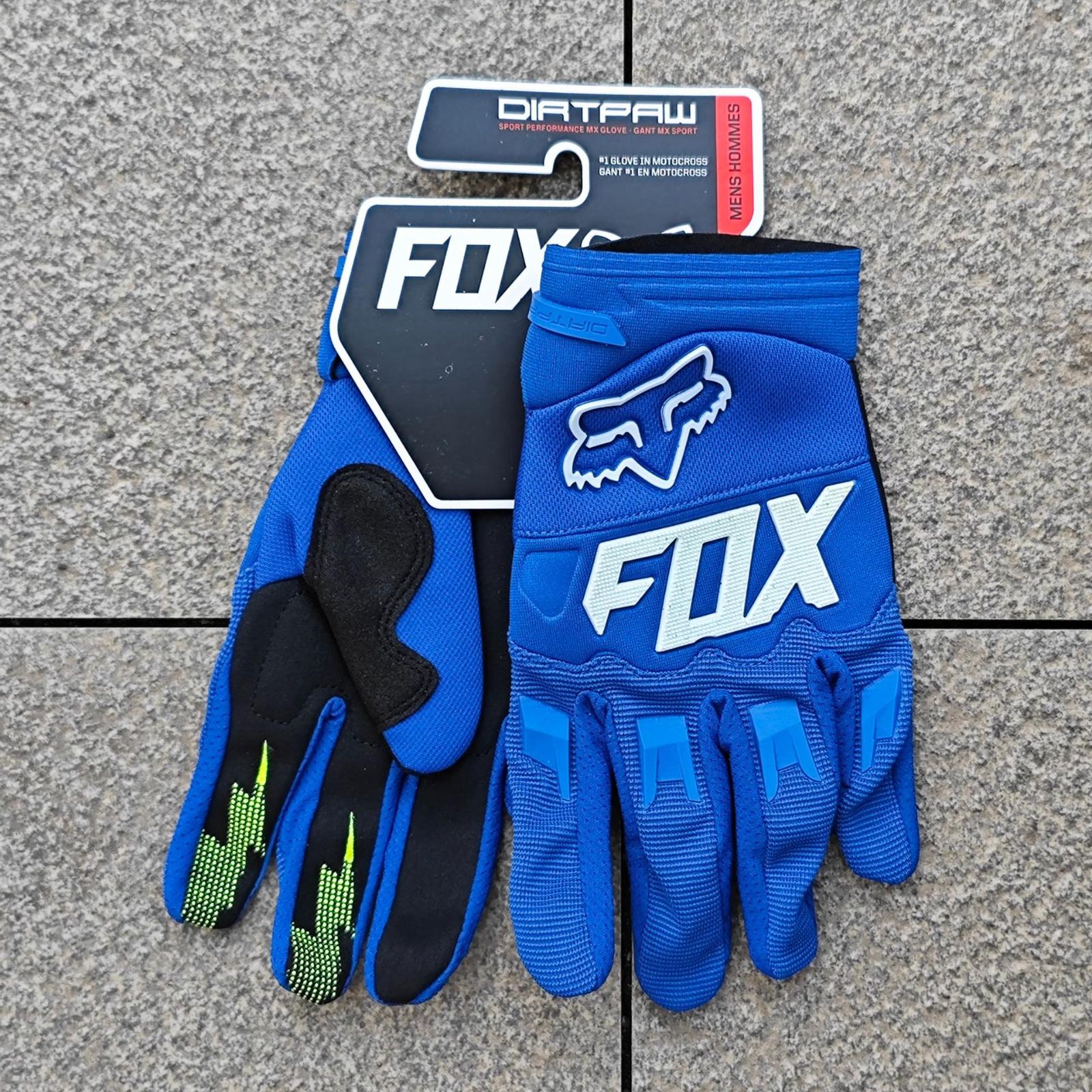 

Велоперчатки Мотоциклетные Уличные Внедорожные Спортивные Мужские и Женские Противоскользящие Перчатки M синий