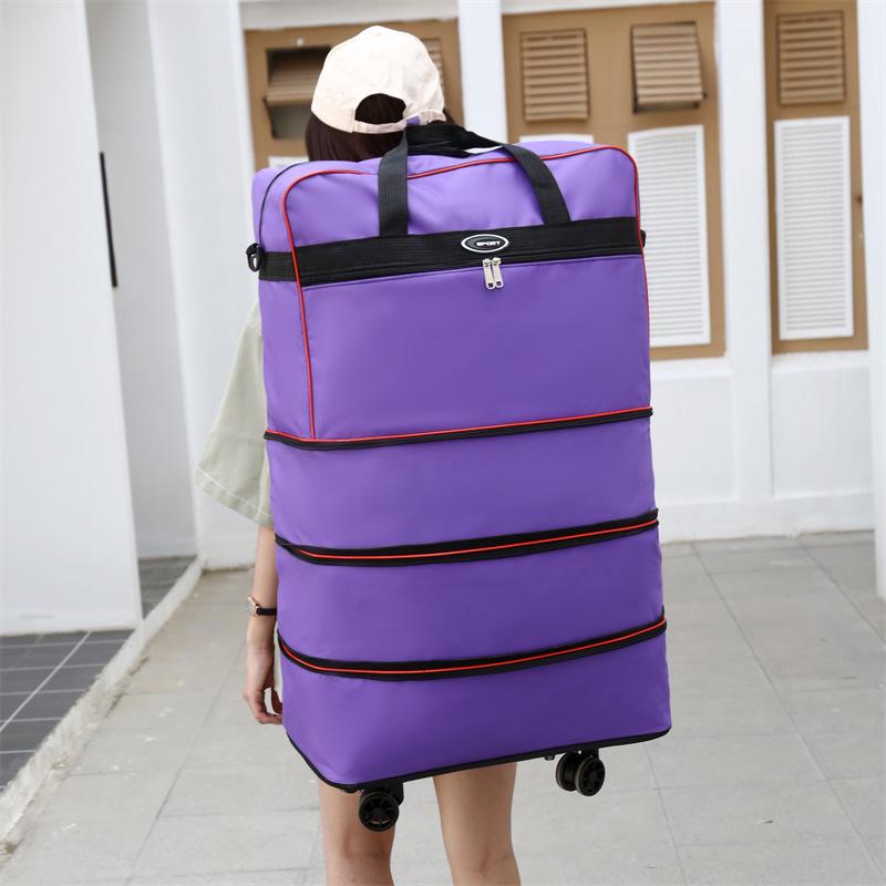 Large Capacity Folding Travel Bag with Universal Wheels