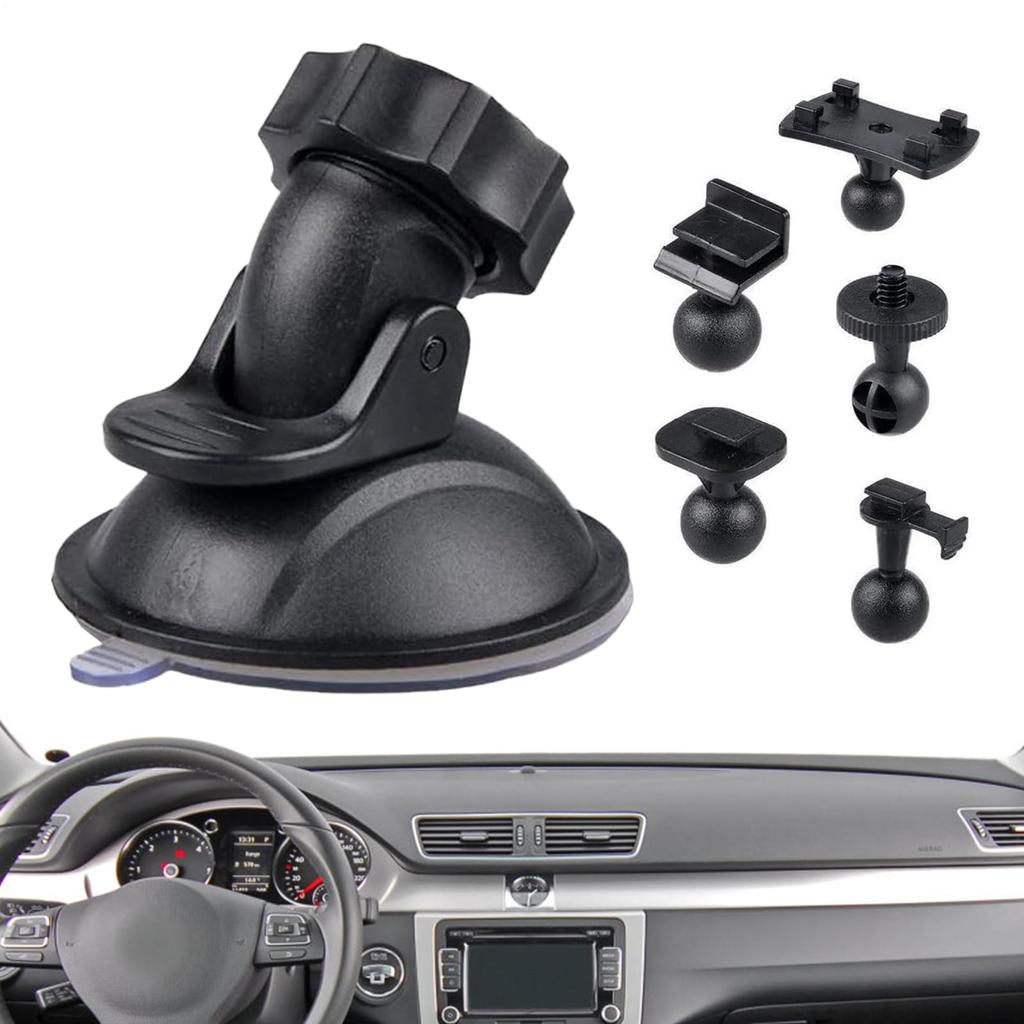 Dash Cam Holder | Suction Cup, Rotatable, Removable, Car Dash Cam Replacement Mount, Dashboard,