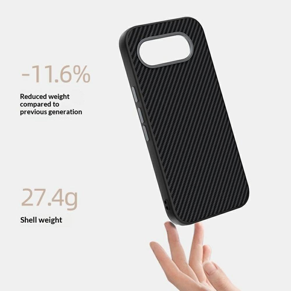 ABEEL For Google Pixel 10 / 10 Pro Magnetic Case Carbon Fiber Texture TPU PC PU Phone Back Cover