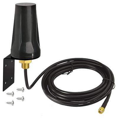 Antena 3G/4G LTE, Externa, Conector RPSMA, 5dBi, 698-960/1710-2690MHz, Cabo de 3m + Base de Montagem da Antena, À Prova d'Água, para Roteadores 4G LTE, Sem Fio De