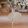Christmas Tree Acrylic Elk Angel Doll Bell Hanging Ornaments Pendant 2024 Merry Christmas Decoration for Home 2025 New Year Gift