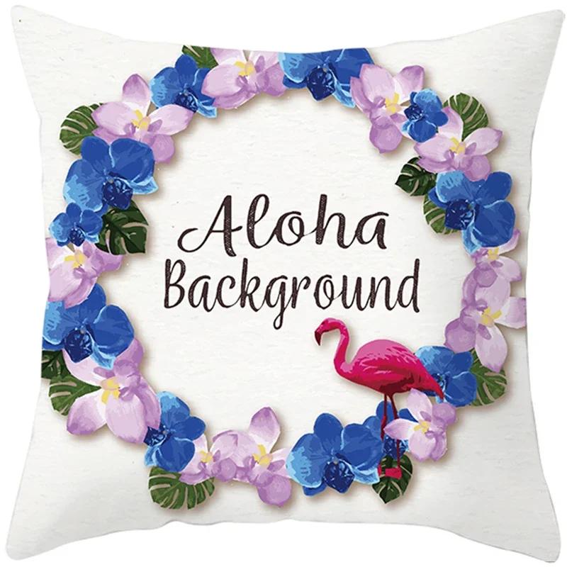 Summer Nordic Plant Pillow Case Tropical Style Cushion Cover Polyester  Pillow Cushion Covers Funda x