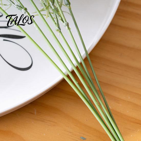 Kunstrasen Dekoration 2 Stück Grüne Stiele Realistischer Falscher Grüner Zweig für Simulations-Blumenarrangement DIY Vase Florales Hochzeitsfest Zuhause