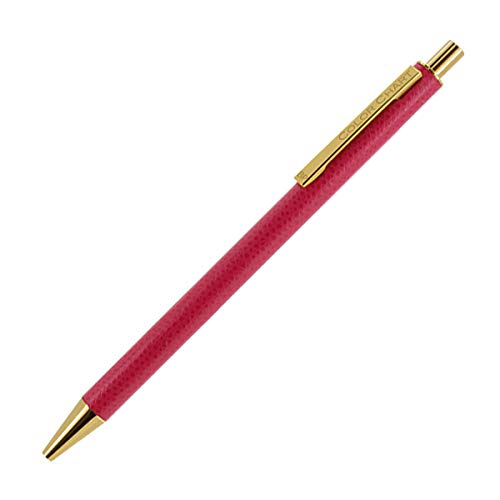 Color Chart Leather-Wrapped Ballpoint Pen (Peony Bouquet)