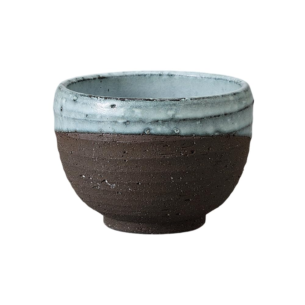 

Ippuku 10 x Black Matcha Cafe Mino Made in Japan Ale-net Bowl, Teacup, 7.5cm, 325cc, Earthenware, Bowl, Bowl, Ware,