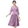YQWL5656 Autumn/Winter 2025 Slimming Mother-in-Law Wedding Toast Dress - Elegant and Youthful Style