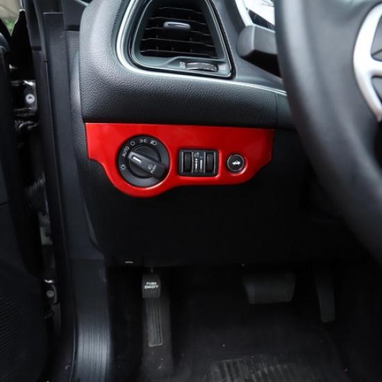 Car Headlight Switch Button Panel Trim Cover For Dodge Charger 10+/Challenger 15