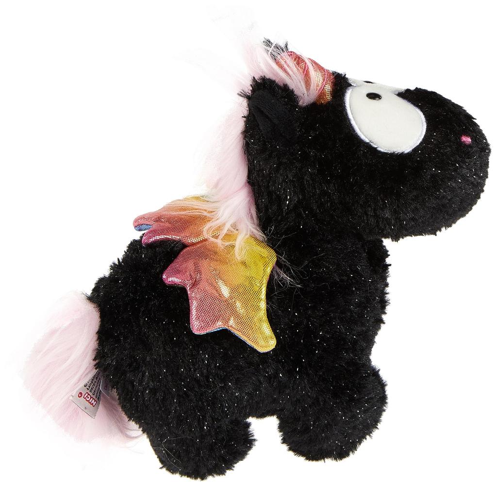NICI Unicorn Rainbow Inn Plush Black Toy, 22cm, Germany, 3047376,