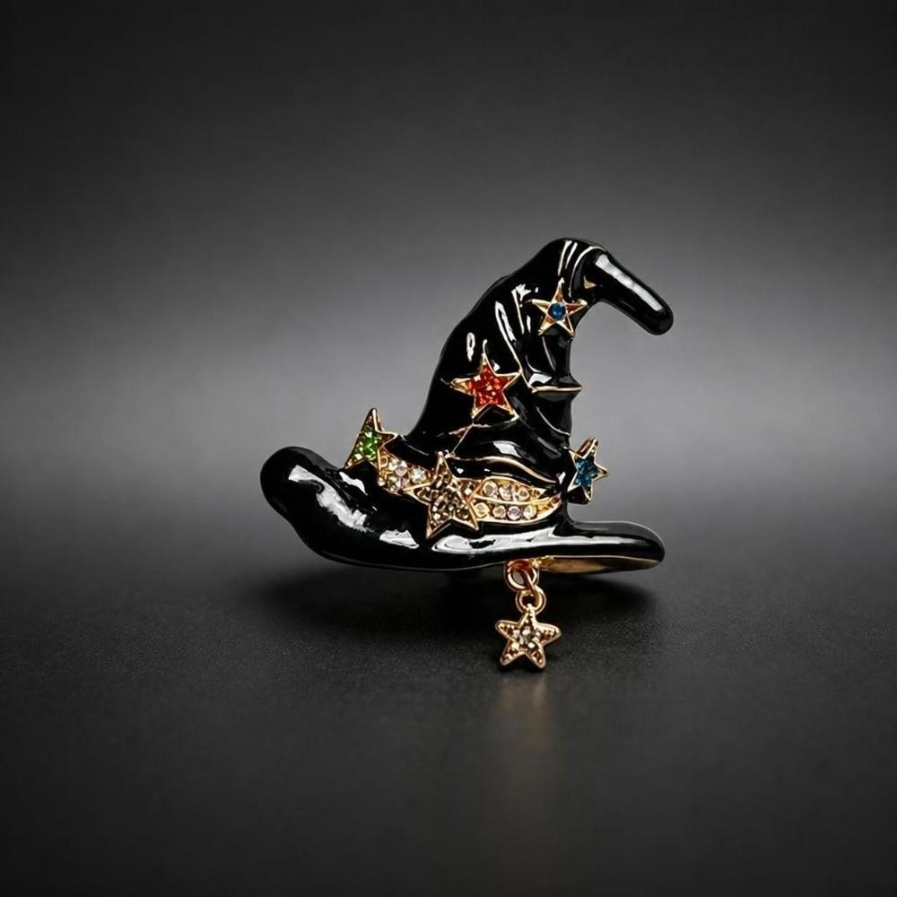Creative Witch Hat Pin Vintage Clothing Accessory New Halloween Brooch  Halloween Party